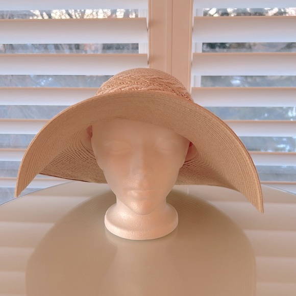 Women’s Wide Brim Floppy Sunhat, White Beige, Summer Hat, Vacation Beachwear Sun - Picture 11 of 12